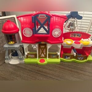 Fisher-Price Red and Blue Barn Playset